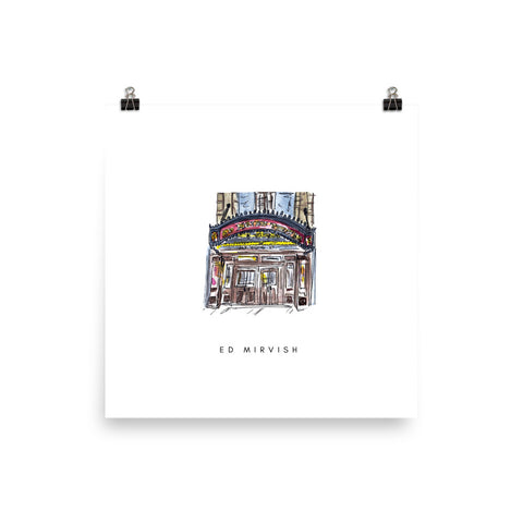 Ed Mirvish Print - White