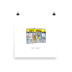 Get Well Print - White