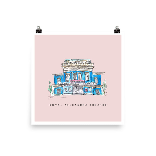 Royal Alexandra Theatre Print - Pink